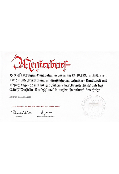 Meisterbrief